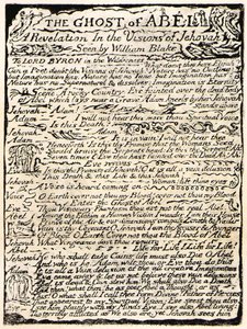 Il fantasma di Abele, pagina 1 da William Blake
